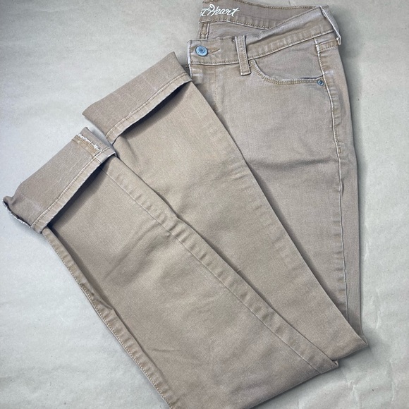 Old Navy Sweetheart cut skinny-jeans in khaki size 4 - Picture 4 of 16